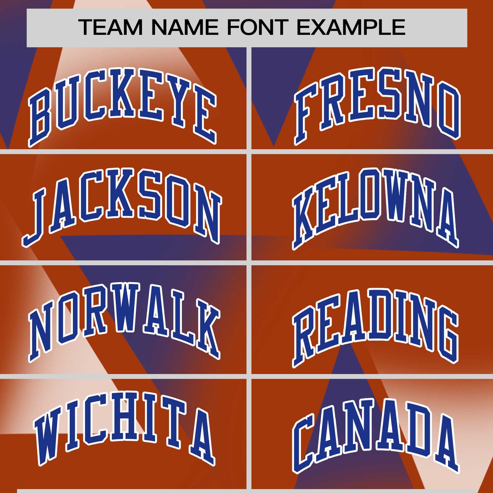 Custom Texas Orange White-Royal Blue Personalized Triangular Pattern Performance T-Shirt