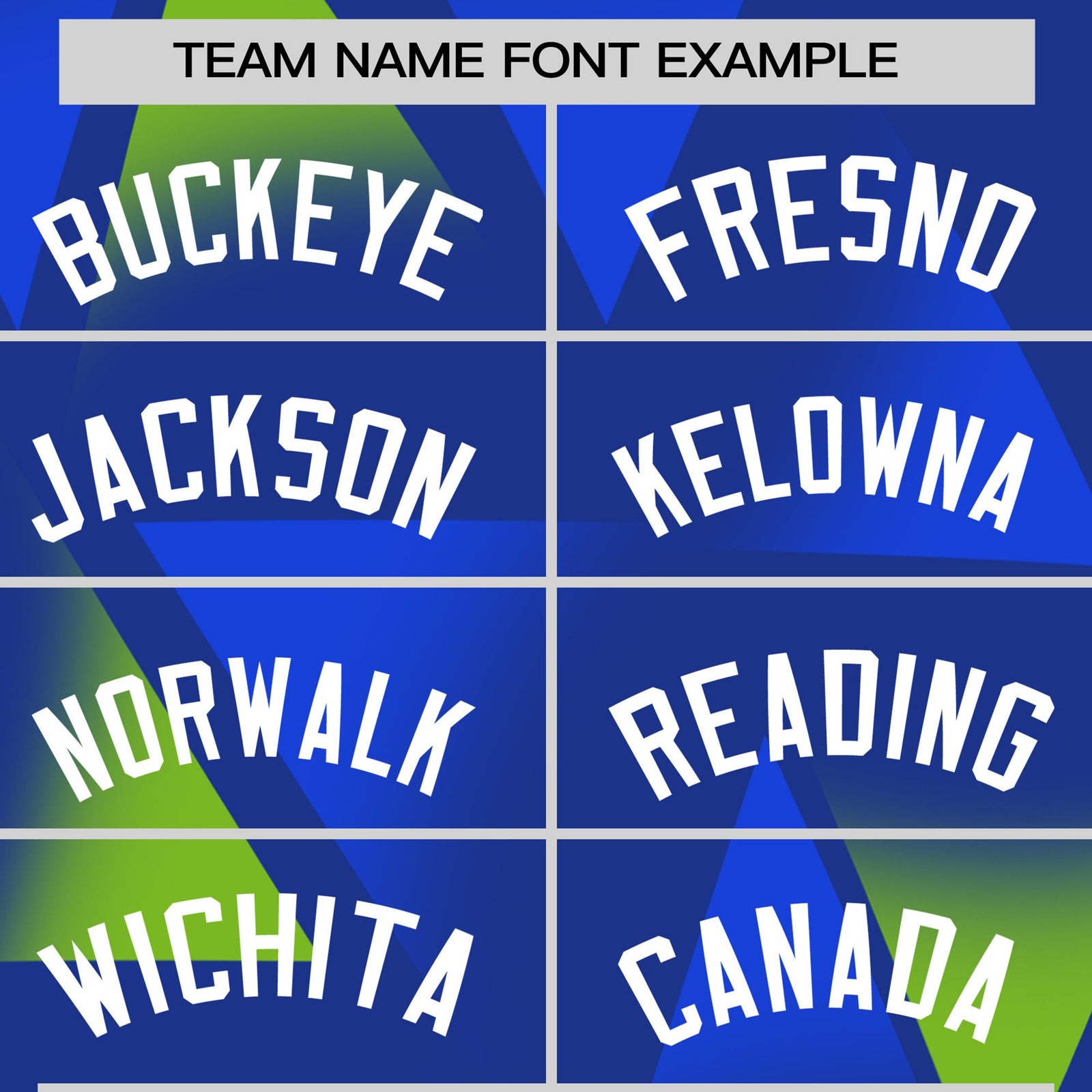 Custom Royal Blue Neon Green-White Personalized Triangular Pattern Performance T-Shirt