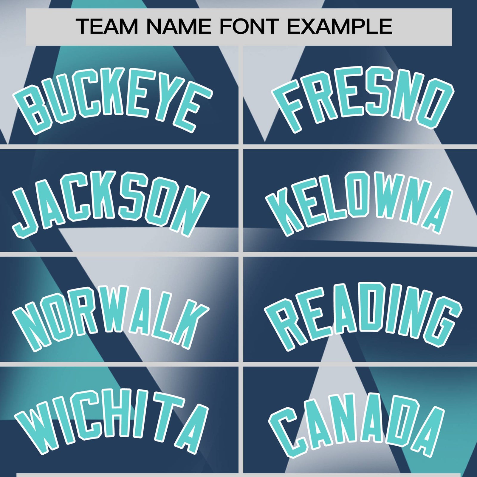 Custom Navy White-Aqua Personalized Triangular Pattern Performance T-Shirt