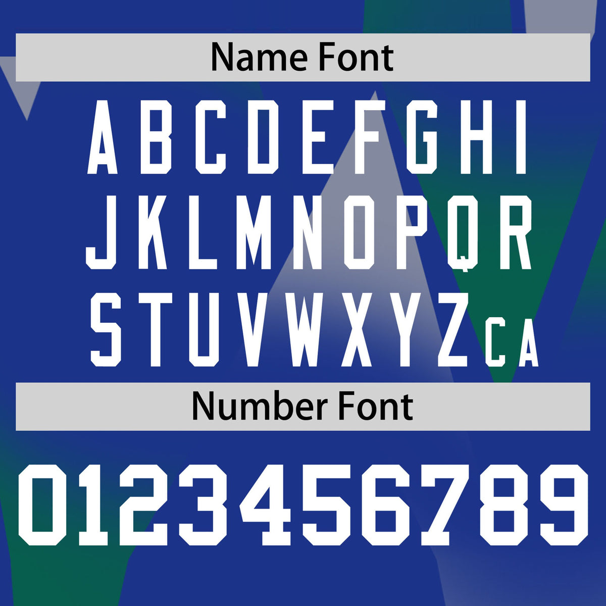 Custom Royal Blue Green-White Personalized Triangular Pattern Performance T-Shirt