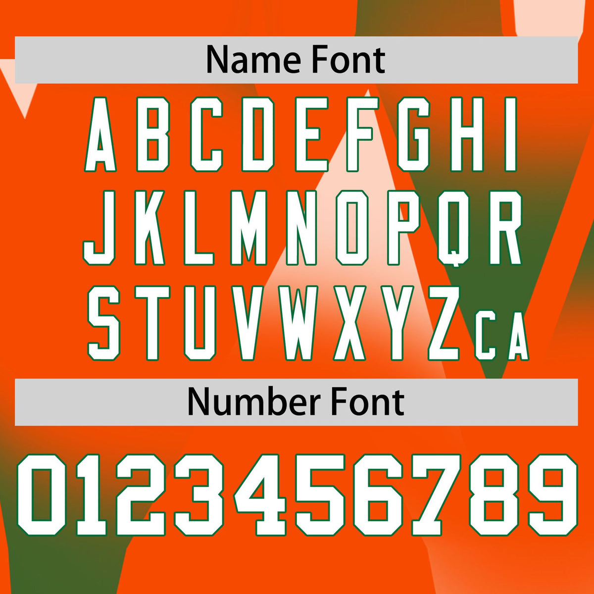 Custom Orange Green-White Personalized Triangular Pattern Performance T-Shirt