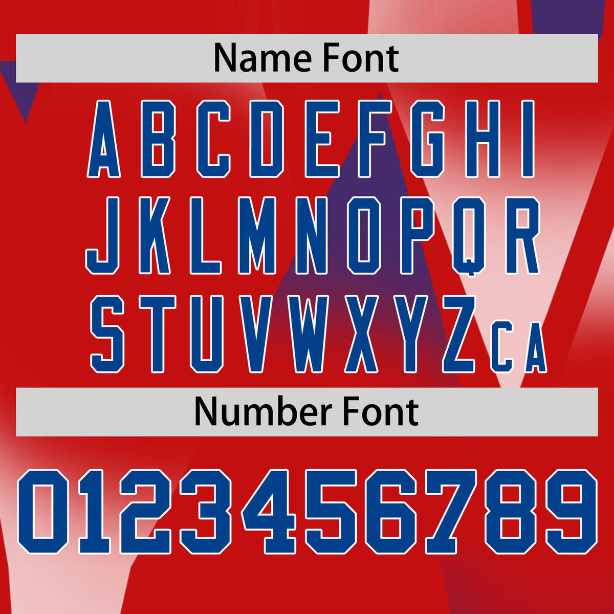 Custom Red White-Royal Blue Personalized Triangular Pattern Performance T-Shirt