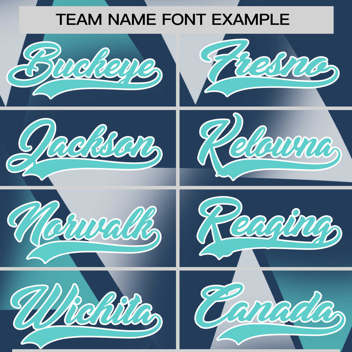 Custom Navy White-Aqua Personalized Triangular Pattern Performance T-Shirt