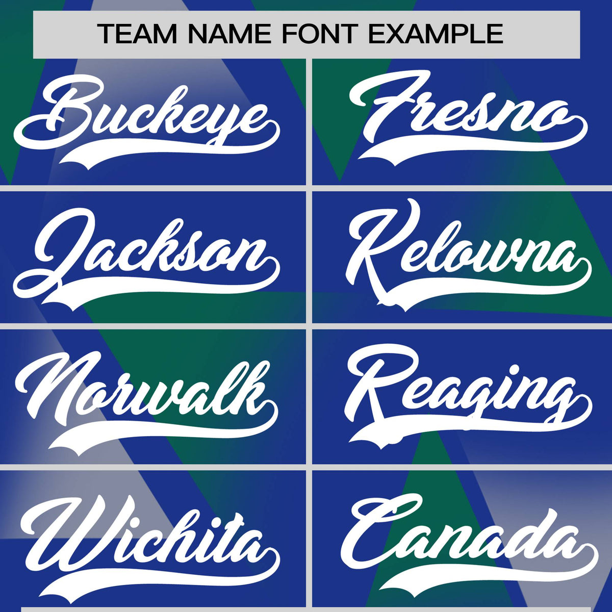 Custom Royal Blue Green-White Personalized Triangular Pattern Performance T-Shirt