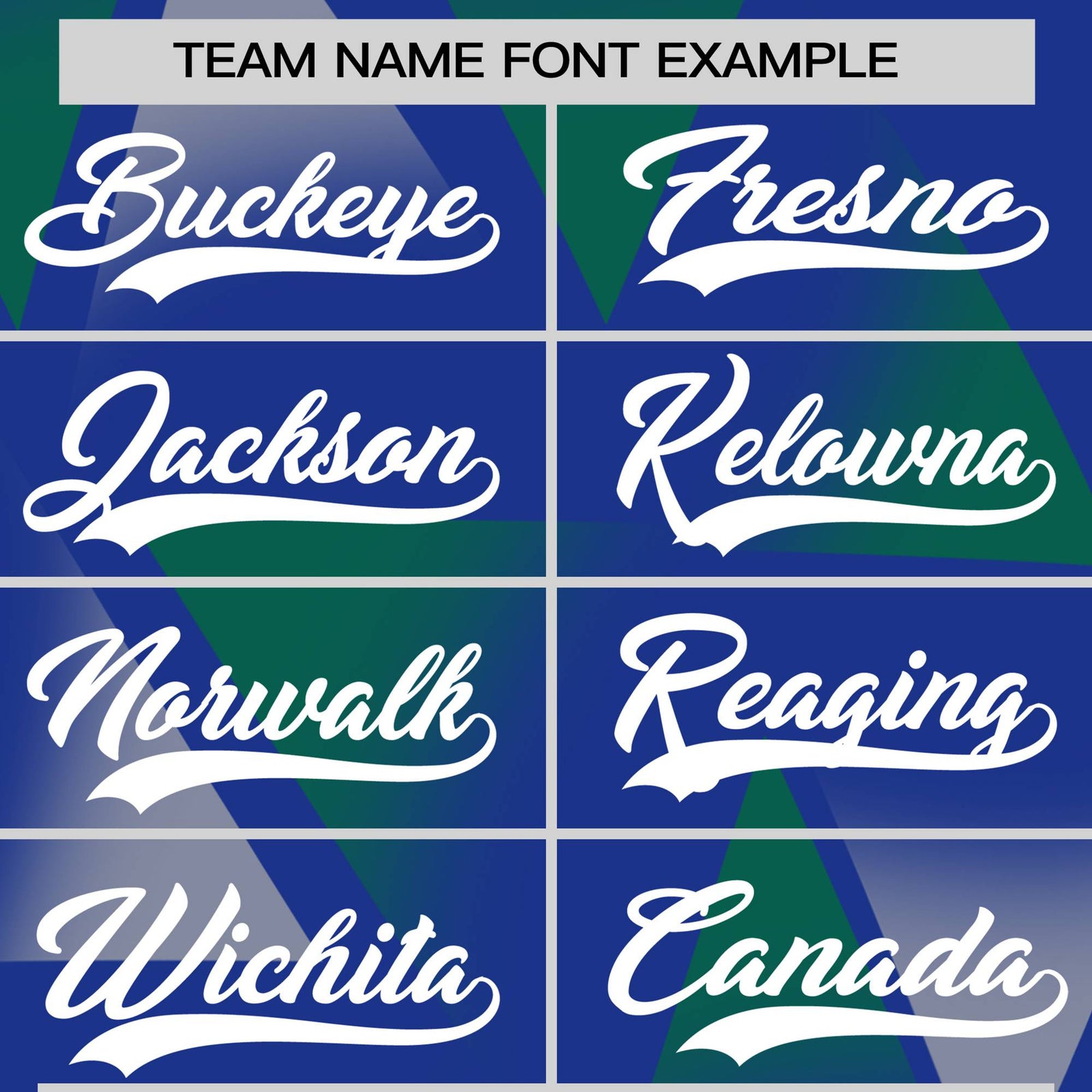 Custom Royal Blue Green-White Personalized Triangular Pattern Performance T-Shirt