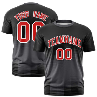 Custom Dark Gray Gradient Fashion Design Performance T-Shirt - Style 1