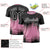 Custom Light Pink Black Gradient Fashion Design Performance T-Shirt