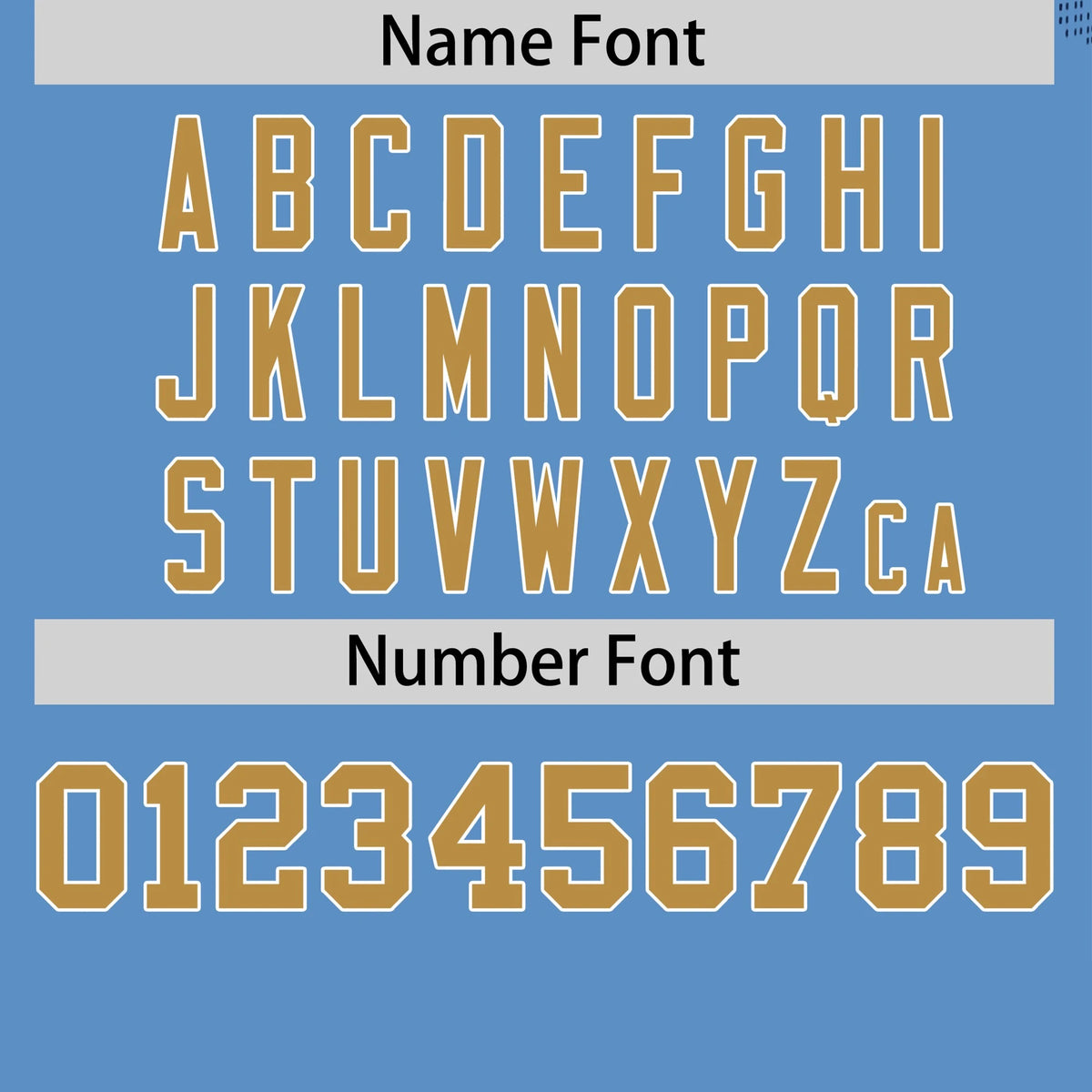 Custom Light Blue Navy Crew Neck Star Style  Design  Performance T-Shirt