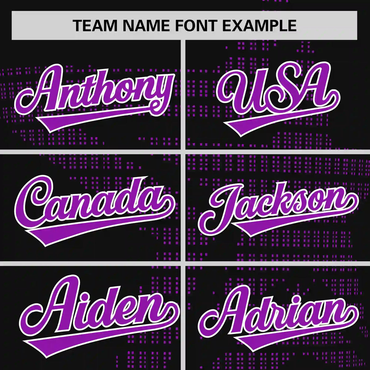 Custom Black Purple Crew Neck Star Style  Design  Performance T-Shirt