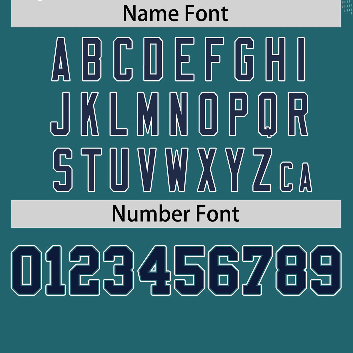 Custom Midnight Green Gray Crew Neck Star Style  Design  Performance T-Shirt