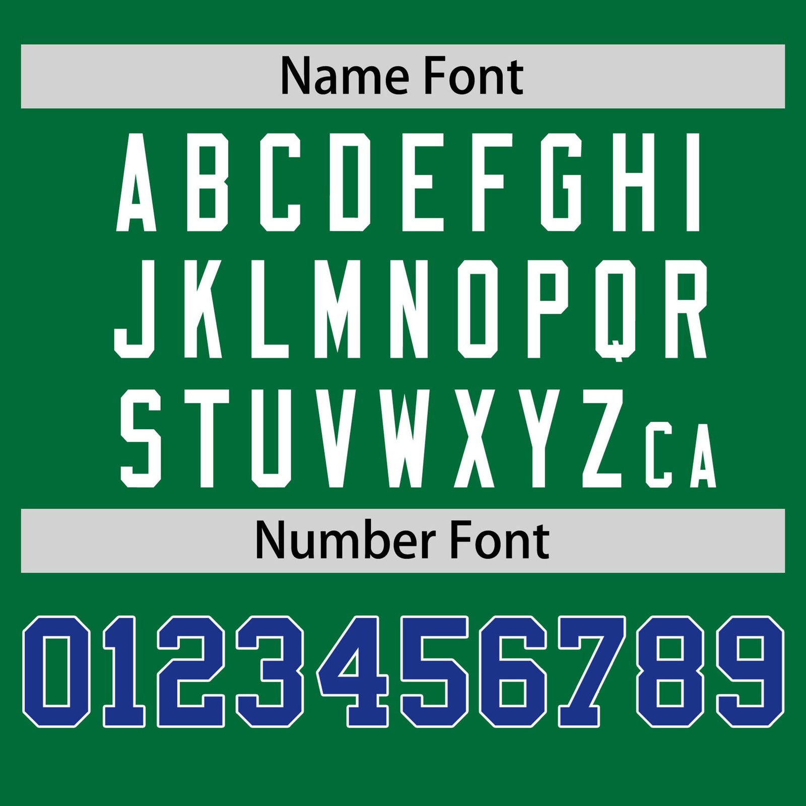 Custom Kelly Green White-Royal Blue Color Block Design Performance T-Shirt