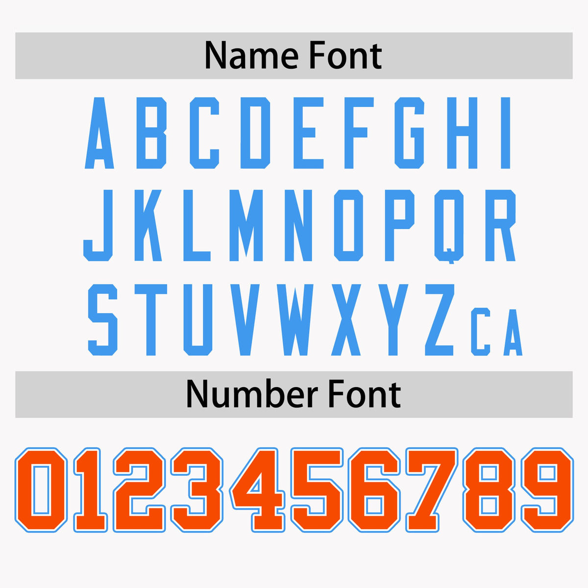 Custom White Orange-Powder Blue Color Block Design Performance T-Shirt