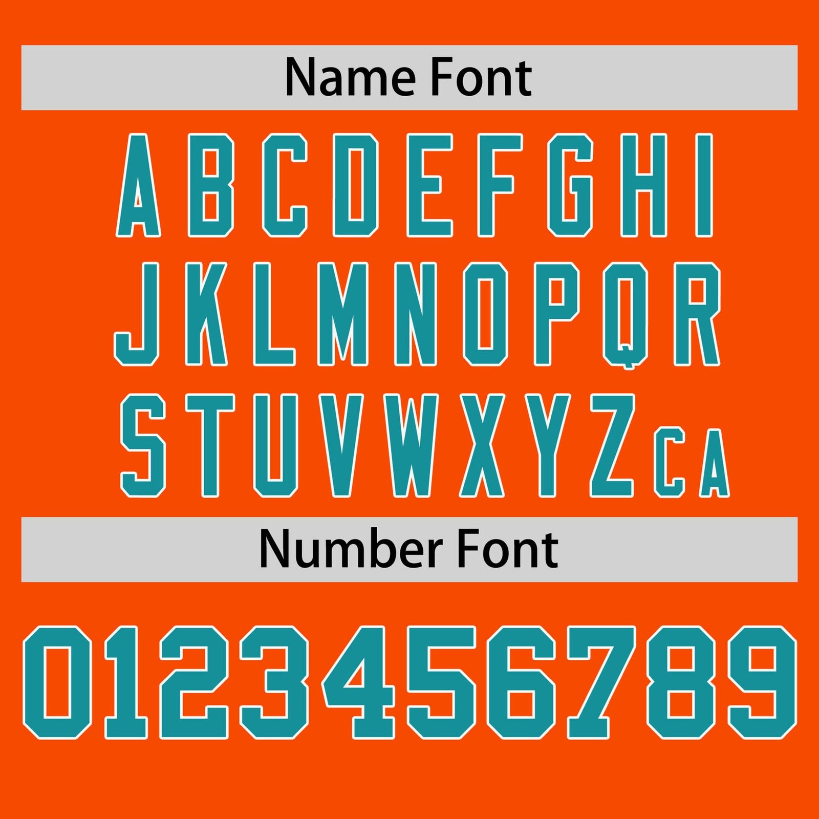 Custom Orange White-Aqua Color Block Design Performance T-Shirt