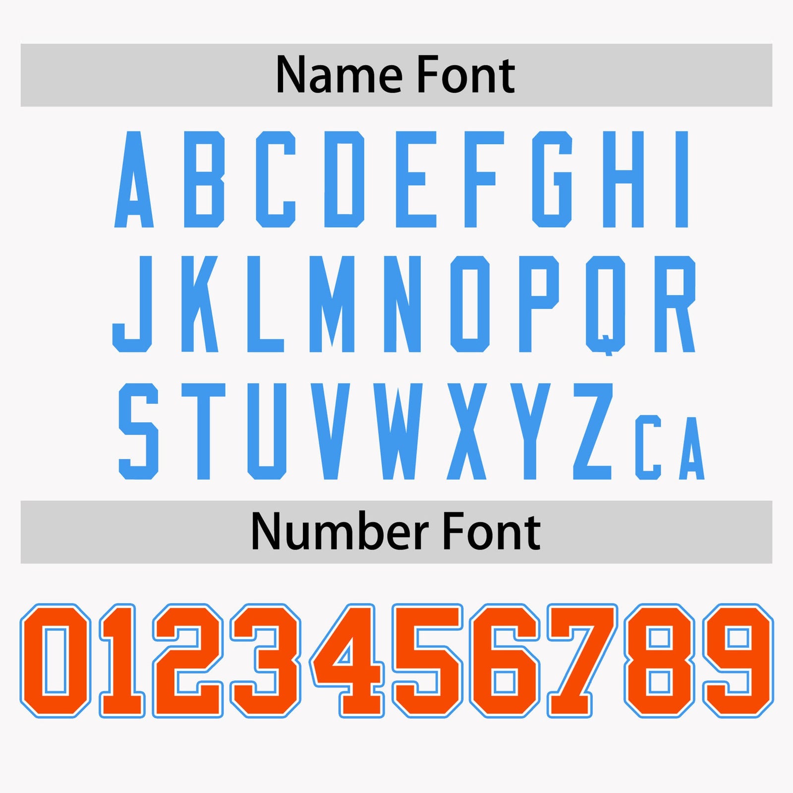 Custom White Orange-Powder Blue Color Block Design Performance T-Shirt