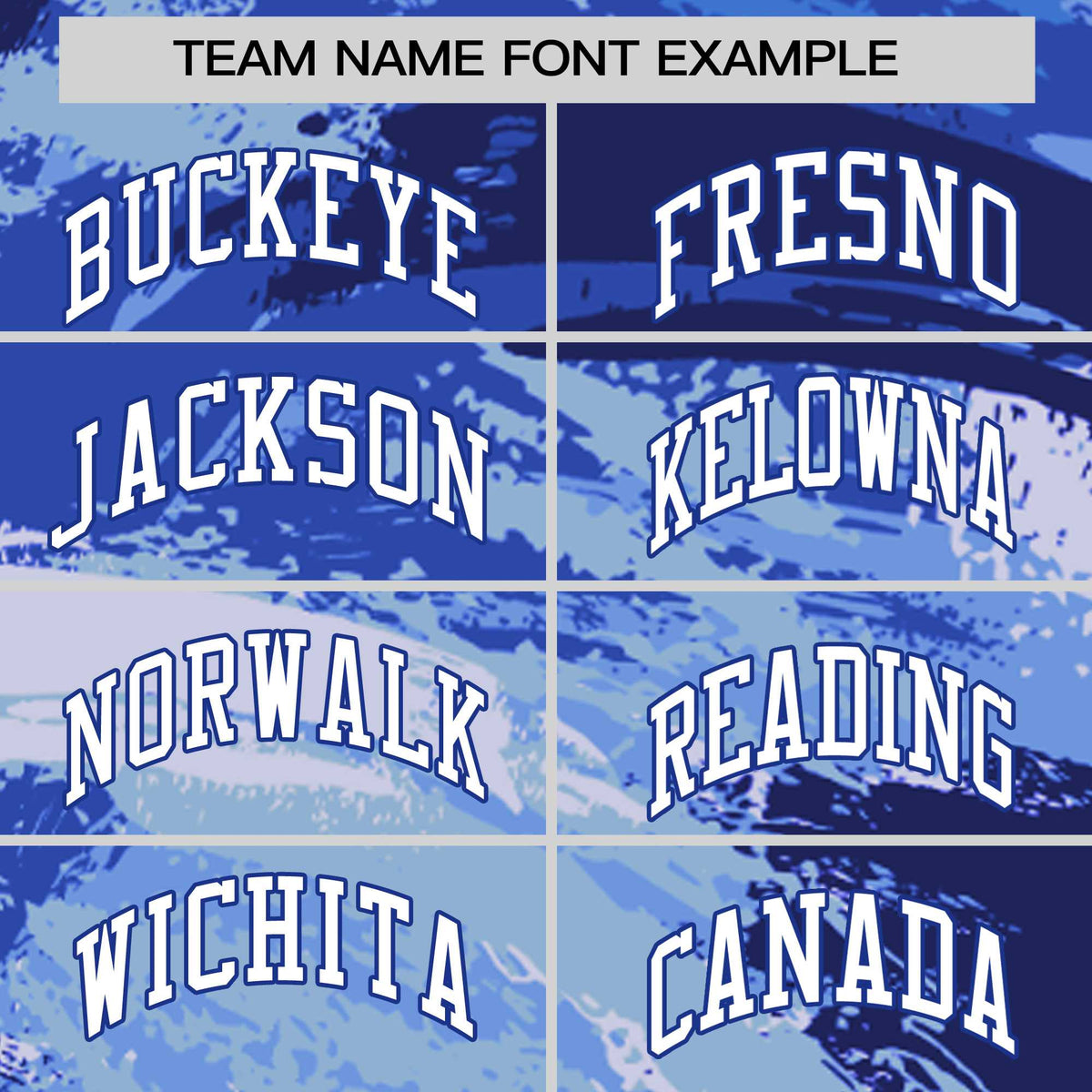 Custom Royal Blue White Abstract Brush Stroke Performance T-Shirt