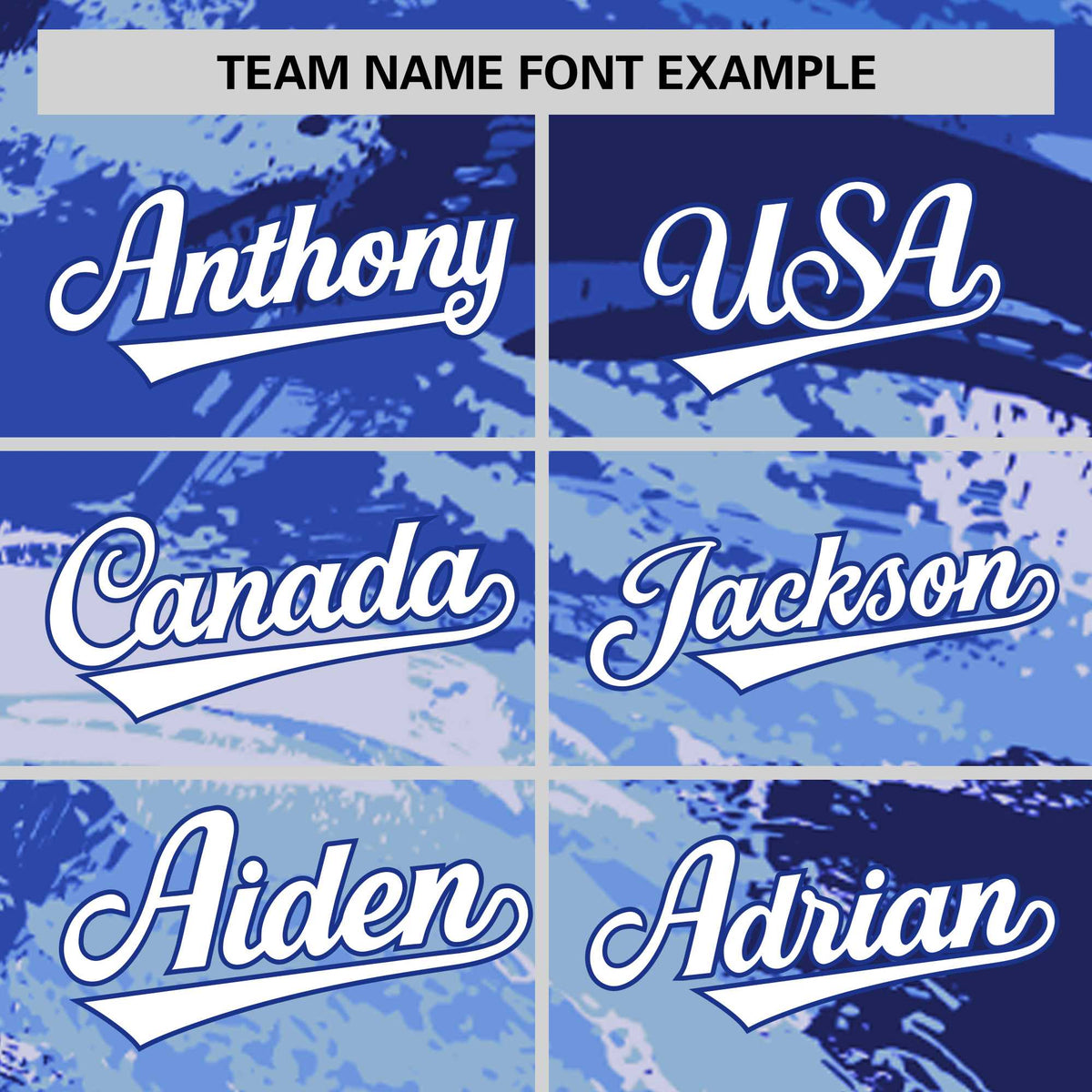 Custom Royal Blue White Abstract Brush Stroke Performance T-Shirt