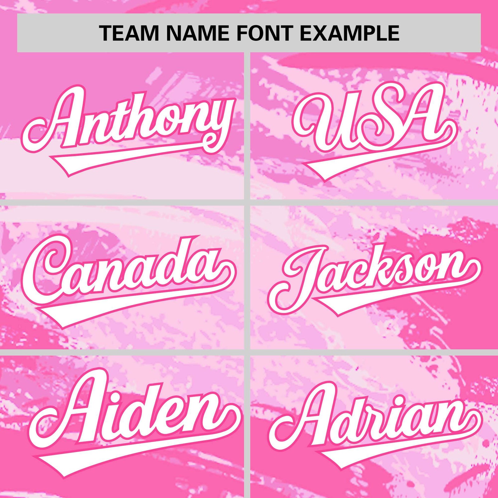 Custom Pink White Abstract Brush Stroke Performance T-Shirt