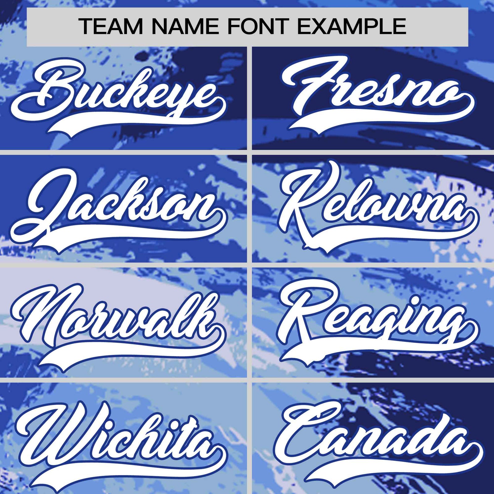 Custom Royal Blue White Abstract Brush Stroke Performance T-Shirt