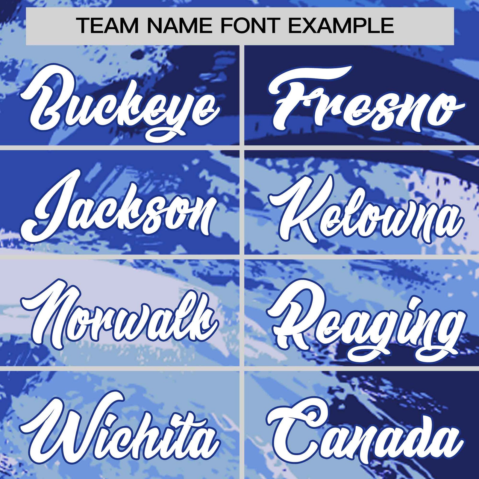 Custom Royal Blue White Abstract Brush Stroke Performance T-Shirt