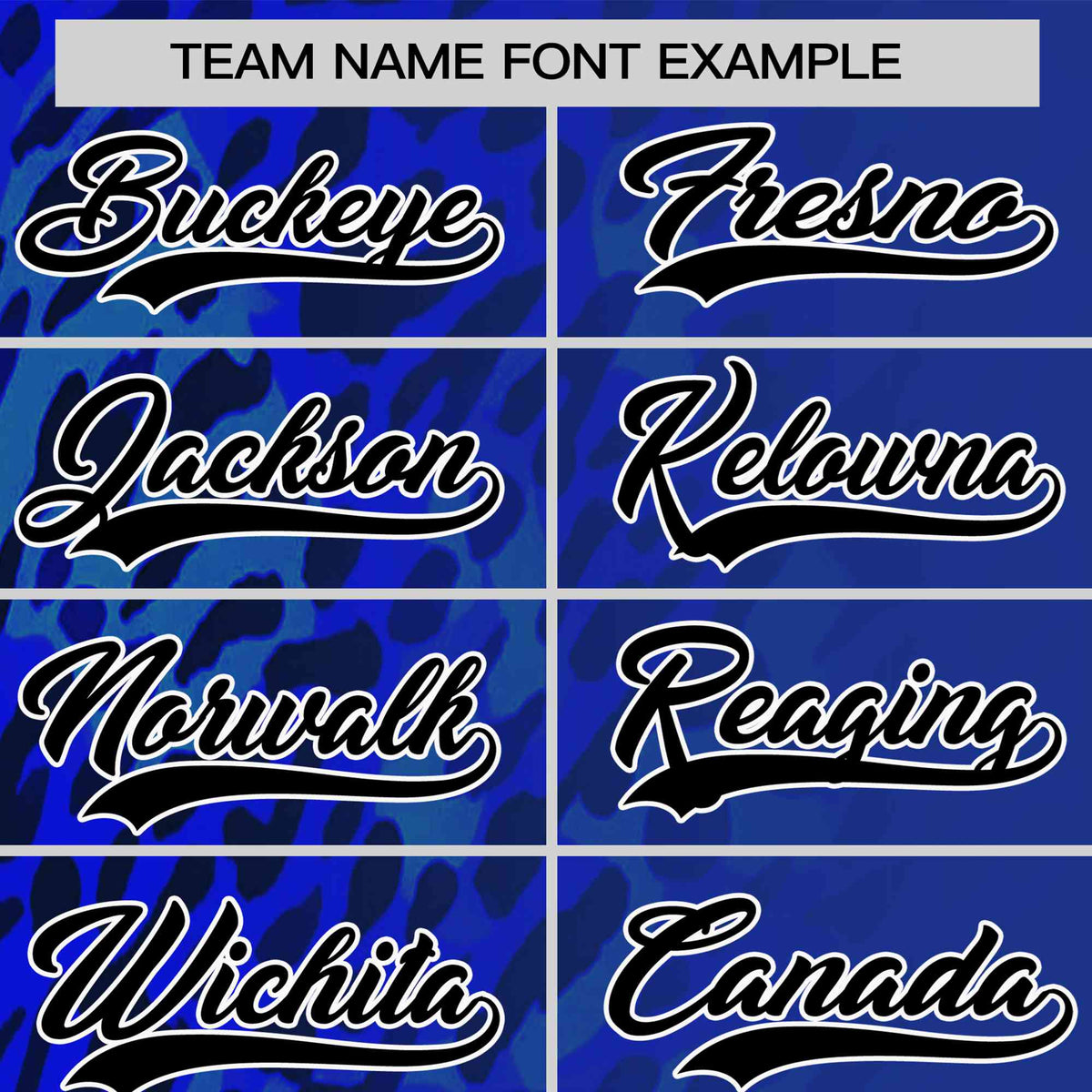 Custom Royal Blue Black Personalized Leopard Print Graffiti Pattern Performance T-Shirt