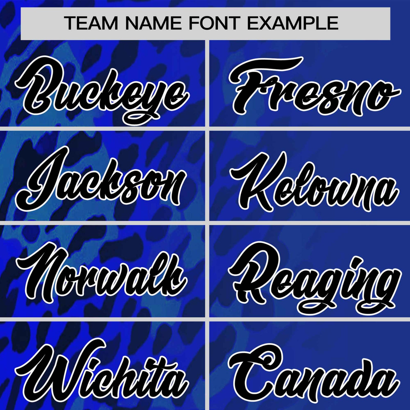 Custom Royal Blue Black Personalized Leopard Print Graffiti Pattern Performance T-Shirt