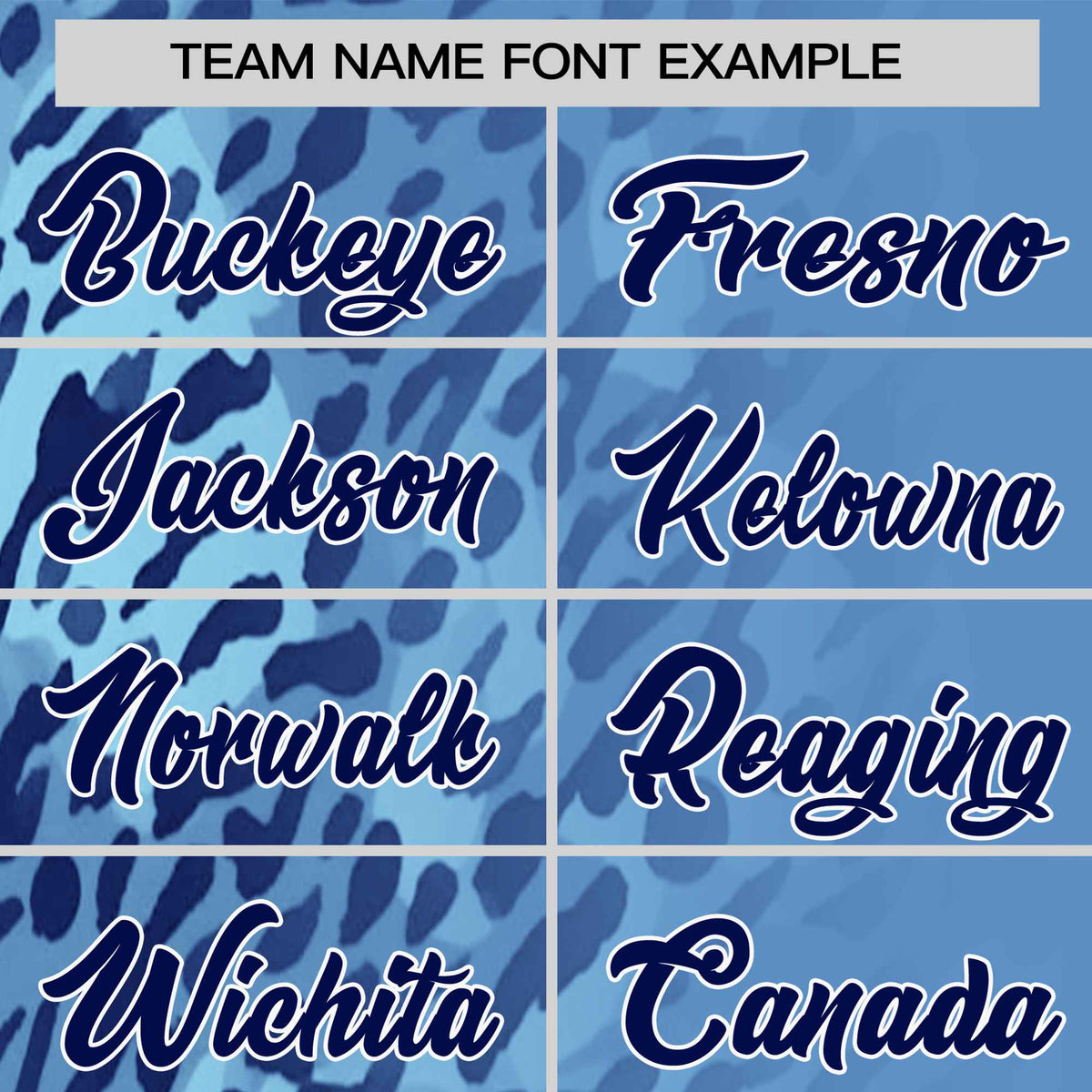 Custom Light Blue Navy Personalized Leopard Print Graffiti Pattern Performance T-Shirt