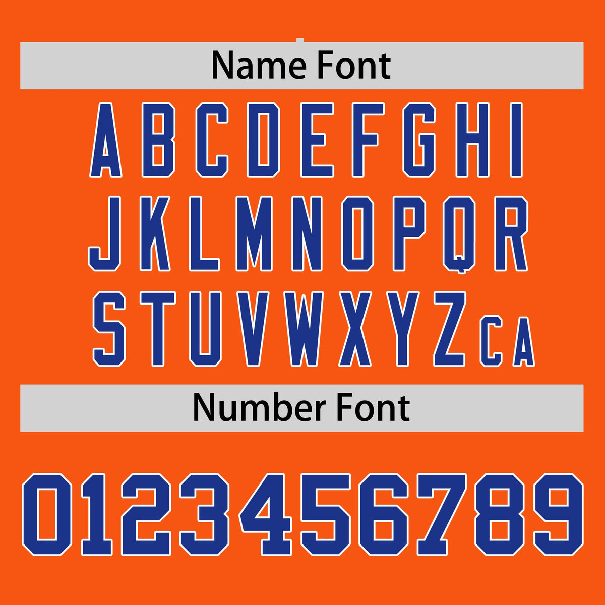 Custom Orange White-Royal Blue Crew neck Side Gradient Fashion Performance T-Shirt