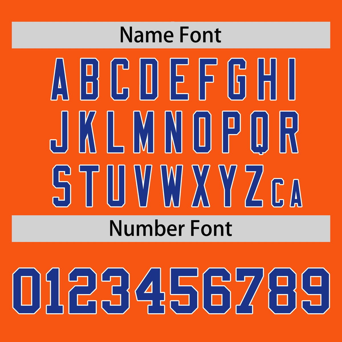 Custom Orange White-Royal Blue Crew neck Side Gradient Fashion Performance T-Shirt