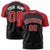 Custom Black Red Raglan Sleeves Performance T-Shirt