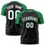 Custom Black Kelly Green Raglan Sleeves Performance T-Shirt