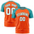 Custom Orange Aqua Raglan Sleeves Performance T-Shirt