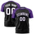 Custom Black Purple Raglan Sleeves Performance T-Shirt