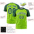 Custom Neon Green-Green Raglan Sleeves Performance T-Shirt