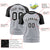 Custom Gray Black Raglan Sleeves Performance T-Shirt