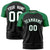 Custom Black Kelly Green Raglan Sleeves Performance T-Shirt