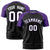 Custom Black Purple Raglan Sleeves Performance T-Shirt