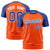 Custom Orange Royal Blue Raglan Sleeves Performance T-Shirt