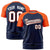 Custom Navy Orange Raglan Sleeves Performance T-Shirt