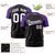 Custom Black Purple Raglan Sleeves Performance T-Shirt