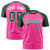 Custom Pink Green Raglan Sleeves Performance T-Shirt