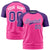 Custom Pink Purple Raglan Sleeves Performance T-Shirt