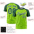 Custom Neon Green-Green Raglan Sleeves Performance T-Shirt