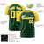 Custom Green Gold Raglan Sleeves Performance T-Shirt