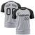 Custom Gray Black Raglan Sleeves Performance T-Shirt