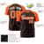 Custom Brown Orange Raglan Sleeves Performance T-Shirt