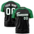 Custom Black Kelly Green Raglan Sleeves Performance T-Shirt