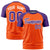 Custom Orange Purple Raglan Sleeves Performance T-Shirt