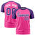 Custom Pink Purple Raglan Sleeves Performance T-Shirt