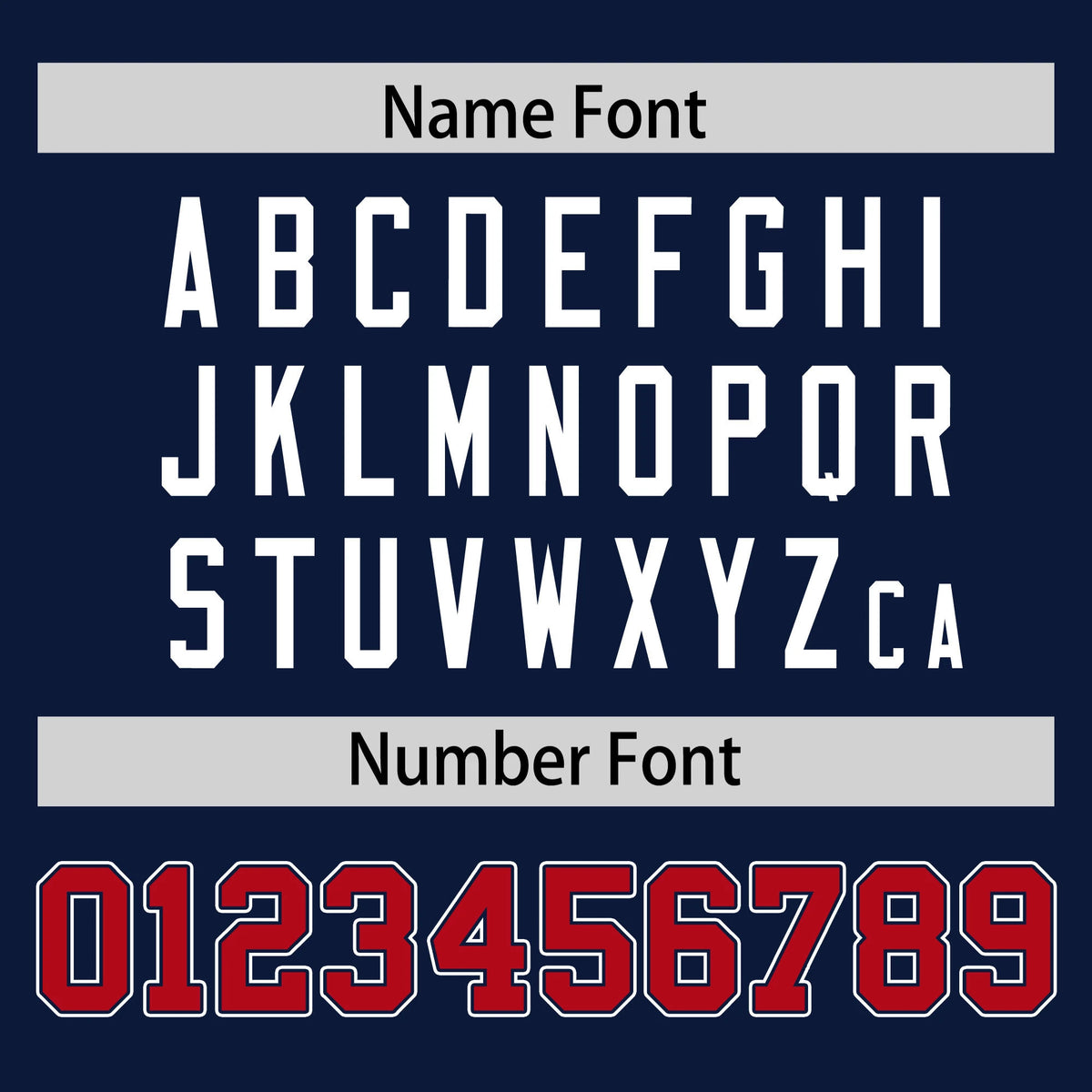 Custom Navy Red-White Performance T-Shirt