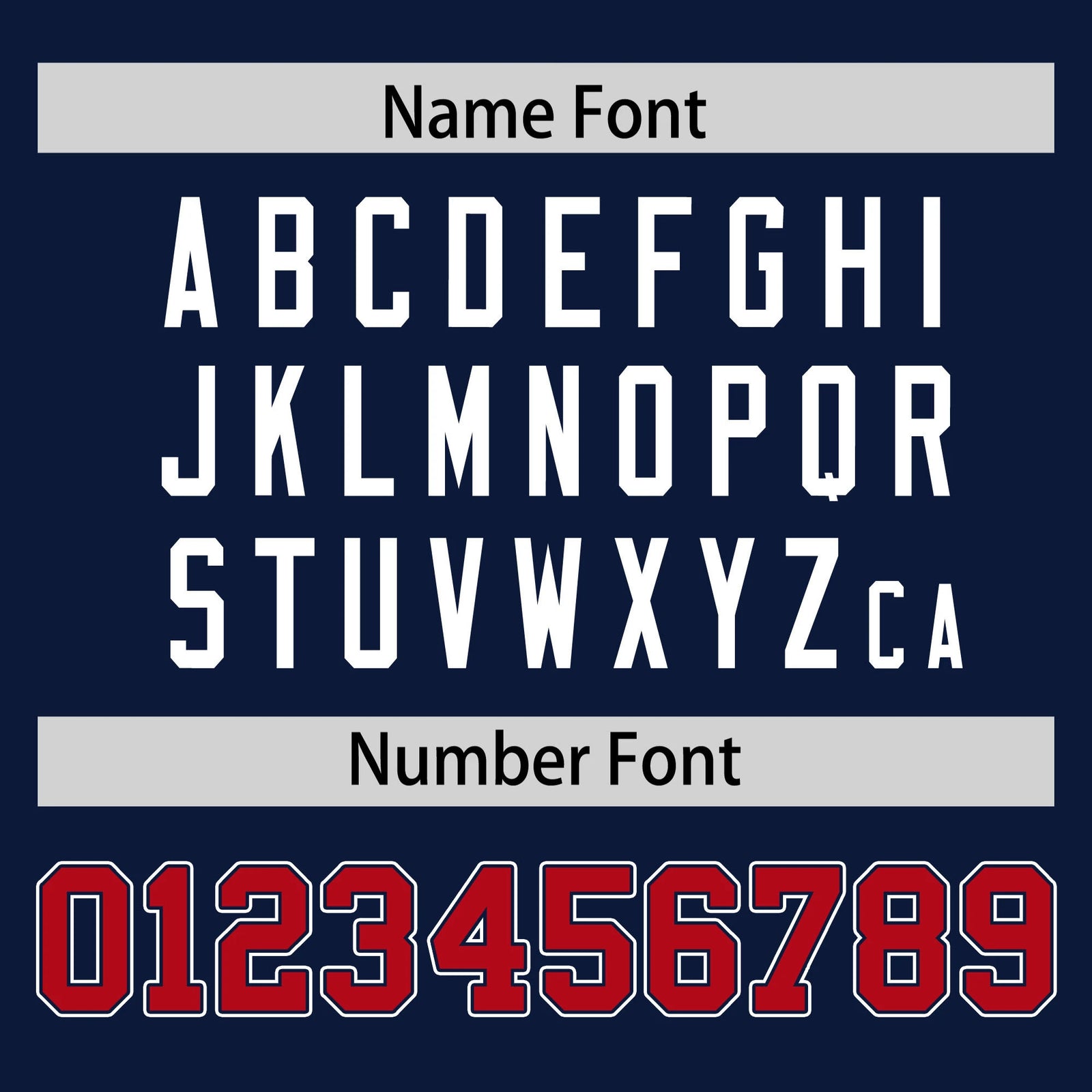 Custom Navy Red-White Performance T-Shirt